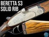 BERETTA ITALY - S3 - 12 GA O/U - ROSE & SCROLL ENGRAVED - SOLID RIB - 1 of 20