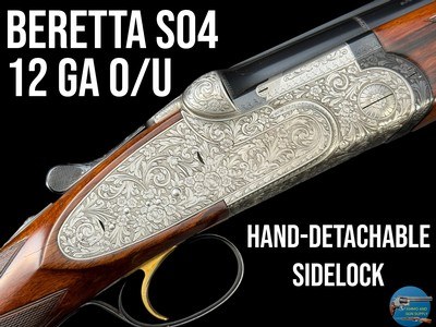 BERETTA SO4 - CUSTOM ORDER - 12 GA O/U HAND-DETACHABLE - FERRANTE ENGRAVED - Image 1 of 20
