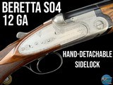 BERETTA SO4 TRAP - HAND-DETACHABLE SIDELOCK - 12 GA 29