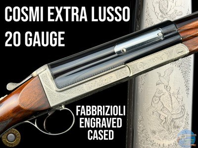 COSMI MOD. EXTRA LUSSO 20 GA - FABBRIZIOLI ENGRAVED - CASED - 1977 - Image 1 of 20