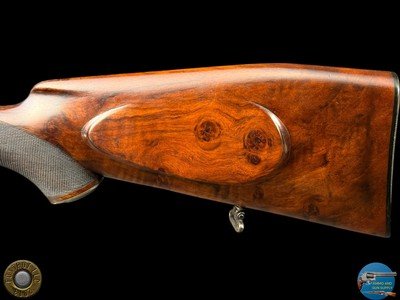1931 J. ALBRECHT SIDELOCK DRILLING 12GAX12GAX8X57 - GAME SCENE ENGRAVED - Image 4 of 20