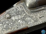 1931 J. ALBRECHT SIDELOCK DRILLING 12GAX12GAX8X57 - GAME SCENE ENGRAVED - Image 20 of 20