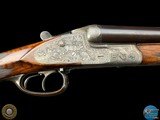 1931 J. ALBRECHT SIDELOCK DRILLING 12GAX12GAX8X57 - GAME SCENE ENGRAVED - Image 6 of 20