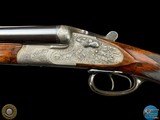 1931 J. ALBRECHT SIDELOCK DRILLING 12GAX12GAX8X57 - GAME SCENE ENGRAVED - Image 9 of 20