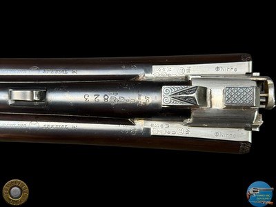 1931 J. ALBRECHT SIDELOCK DRILLING 12GAX12GAX8X57 - GAME SCENE ENGRAVED - Image 16 of 20
