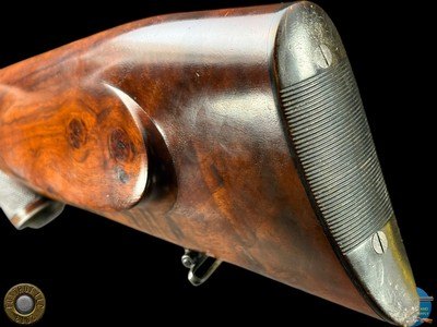 1931 J. ALBRECHT SIDELOCK DRILLING 12GAX12GAX8X57 - GAME SCENE ENGRAVED - Image 14 of 20