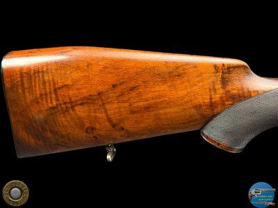 1931 J. ALBRECHT SIDELOCK DRILLING 12GAX12GAX8X57 - GAME SCENE ENGRAVED - Image 5 of 20
