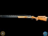KRIEGHOFF K-80 12 GA - 2 BARREL SET - 32" W/ ADJ. RIB + 30" - CASED W/ ACC - LH STOCK - Image 4 of 20