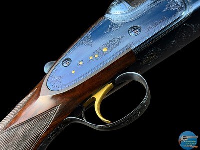 BERETTA SO4 CUSTOM NITRE BLUE 12 GA - 30" IM/FULL - DELUXE WOOD - Image 8 of 20