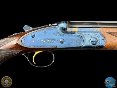 BERETTA SO4 CUSTOM NITRE BLUE 12 GA - 30" IM/FULL - DELUXE WOOD - Image 6 of 20