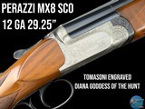 PERAZZI MX8 SCO 12 GA 29.25" MOD/X-FULL - TOMASONI ENGRAVED #127-128-129 - Image 1 of 20