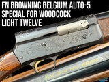 FN BROWNING AUTO 5 LIGHT TWELVE SPECIAL FOR WOODCOCK - GOLD INLAID
