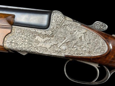 EXCEPTIONAL | FRANZ SODIA | AUSTRIA | ST HUBERTUS | HAND-DETACHABLE SIDLEOCK | EXHIBITION ENGRAVING | - Image 4 of 15