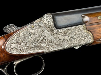 EXCEPTIONAL | FRANZ SODIA | AUSTRIA | ST HUBERTUS | HAND-DETACHABLE SIDLEOCK | EXHIBITION ENGRAVING | - Image 3 of 15
