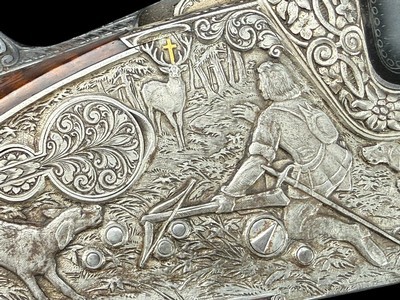 EXCEPTIONAL | FRANZ SODIA | AUSTRIA | ST HUBERTUS | HAND-DETACHABLE SIDLEOCK | EXHIBITION ENGRAVING | - Image 2 of 15