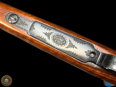 DUMOULIN BELGIUM - TAKE-DOWN 30-06 BOLT RIFLE - ROSE & SCROLL - CASED - Image 19 of 20