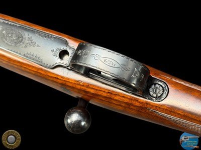 DUMOULIN BELGIUM - TAKE-DOWN 30-06 BOLT RIFLE - ROSE & SCROLL - CASED - Image 18 of 20