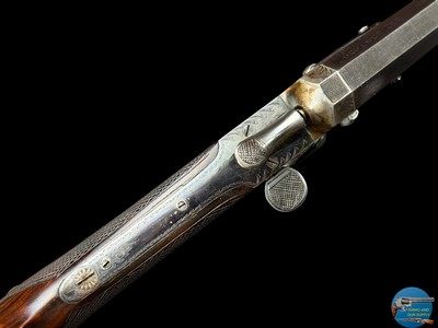 W.J. JEFFERY & CO. LONDON - SIDELEVER ROOK RIFLE 297/230 LONG - CASED - Image 8 of 19
