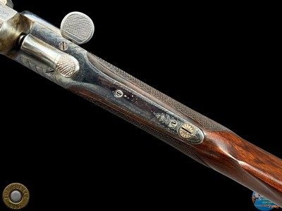 W.J. JEFFERY & CO. LONDON - SIDELEVER ROOK RIFLE 297/230 LONG - CASED - Image 17 of 19