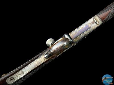 W.J. JEFFERY & CO. LONDON - SIDELEVER ROOK RIFLE 297/230 LONG - CASED - Image 7 of 19