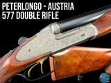 PETERLONGO AUSTRIA - 577 NE DELUXE DOUBLE RIFLE - AFRICA READY - Image 1 of 20