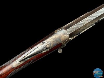 HOLLAND & HOLLAND ROOK RIFLE - 410 2.5" - OCTAGONAL BARREL - ANTIQUE - Image 8 of 20