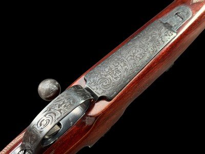 PERUGINI & VISINI | ITALY | 375 H&H | ENGRAVED | 30MM RINGS | SAFARI READY - Image 2 of 17