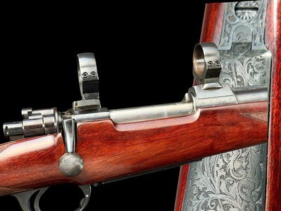 PERUGINI & VISINI | ITALY | 375 H&H | ENGRAVED | 30MM RINGS | SAFARI READY - Image 17 of 17