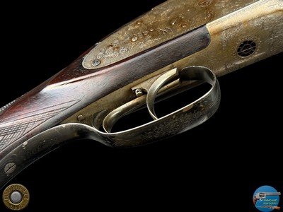 PRE-WAR J.P. SAUER & SOHN SIDELOCK DRILLING - 12-12-5.6X35R - GAME SCENE ENGRAVED - Image 8 of 20