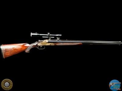 PRE-WAR J.P. SAUER & SOHN SIDELOCK DRILLING - 12-12-5.6X35R - GAME SCENE ENGRAVED - Image 2 of 20