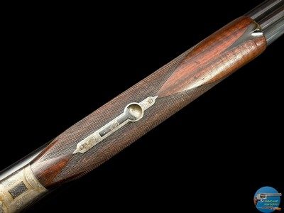 PRE-WAR J.P. SAUER & SOHN SIDELOCK DRILLING - 12-12-5.6X35R - GAME SCENE ENGRAVED - Image 13 of 20