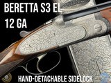 BERETTA S3 EL - 12 GA 28.5" - HAND-DETACHABLE SIDELOCK - TURRINI ENGRAVED - Image 1 of 20