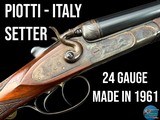 PIOTTI ITALY - SETTER MODEL - 24 GAUGE HAMMER SXS - CASE COLOR - 1961 - Image 1 of 20