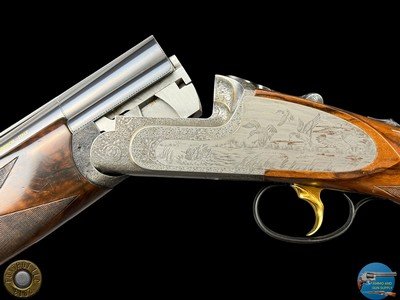 PERAZZI SCO/C SIDEPLATE 2 BBL SET 12 GA - 20 GA - ANGELO GALEAZZI ENGRAVED GAME SCENE - Image 11 of 20