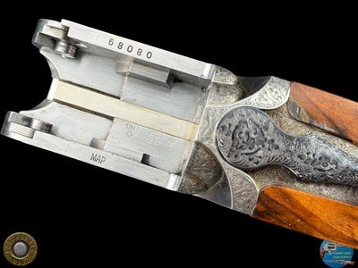 PERAZZI SCO/C SIDEPLATE 2 BBL SET 12 GA - 20 GA - ANGELO GALEAZZI ENGRAVED GAME SCENE - Image 15 of 20