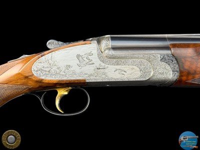 PERAZZI SCO/C SIDEPLATE 2 BBL SET 12 GA - 20 GA - ANGELO GALEAZZI ENGRAVED GAME SCENE - Image 6 of 20