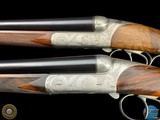 FERLIB ITALY - PAIR OF ROUND-BODY SIDELEVER 20 GA SXS - TALENTI ENGRAVED - Image 5 of 20