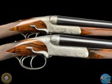 FERLIB ITALY - PAIR OF ROUND-BODY SIDELEVER 20 GA SXS - TALENTI ENGRAVED - Image 7 of 20