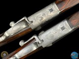 FERLIB ITALY - PAIR OF ROUND-BODY SIDELEVER 20 GA SXS - TALENTI ENGRAVED - Image 9 of 20