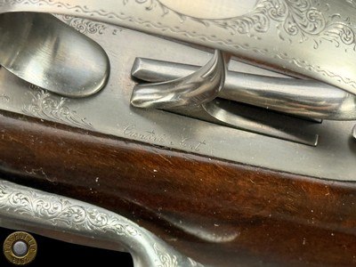 FERLIB ITALY - PAIR OF ROUND-BODY SIDELEVER 20 GA SXS - TALENTI ENGRAVED - Image 15 of 20