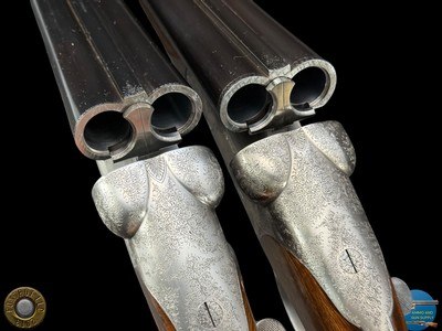 FERLIB ITALY - PAIR OF ROUND-BODY SIDELEVER 20 GA SXS - TALENTI ENGRAVED - Image 16 of 20