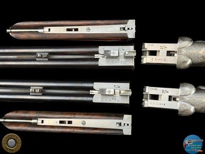 FERLIB ITALY - PAIR OF ROUND-BODY SIDELEVER 20 GA SXS - TALENTI ENGRAVED - Image 19 of 20