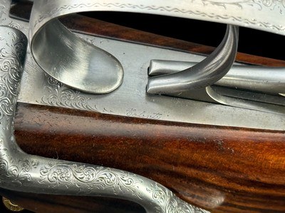 FERLIB ITALY - PAIR OF ROUND-BODY SIDELEVER 20 GA SXS - TALENTI ENGRAVED - Image 17 of 20