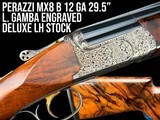 PERAZZI MX8 B 12 GA 29.5" - EXHIBITION GRADE LEFT HAND STOCK - GAMBA ENGRAVED - Image 1 of 20