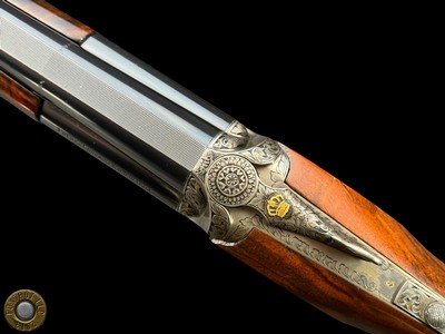 PERAZZI MX8 B 12 GA 29.5" - EXHIBITION GRADE LEFT HAND STOCK - GAMBA ENGRAVED - Image 12 of 20