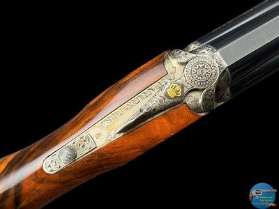 PERAZZI MX8 B 12 GA 29.5" - EXHIBITION GRADE LEFT HAND STOCK - GAMBA ENGRAVED - Image 9 of 20