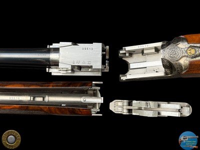 PERAZZI MX8 B 12 GA 29.5" - EXHIBITION GRADE LEFT HAND STOCK - GAMBA ENGRAVED - Image 19 of 20