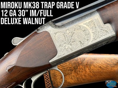 MIROKU MK38 TRAP GRADE V - 12 GA 30" IM/FULL - DELUXE WOOD - HIGH COMB - Image 1 of 20