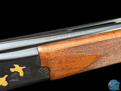 BROWNING B725 HUNTER G1 LH 20 GA 3" - 30" STEEL SHOT BARRELS - GOLD BIRDS - Image 12 of 20