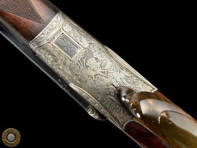 F.W. HEYM GERMANY- 16 GA SXS - GAME SCENE ENGRAVED - 29.5" IM/FULL - Image 19 of 20